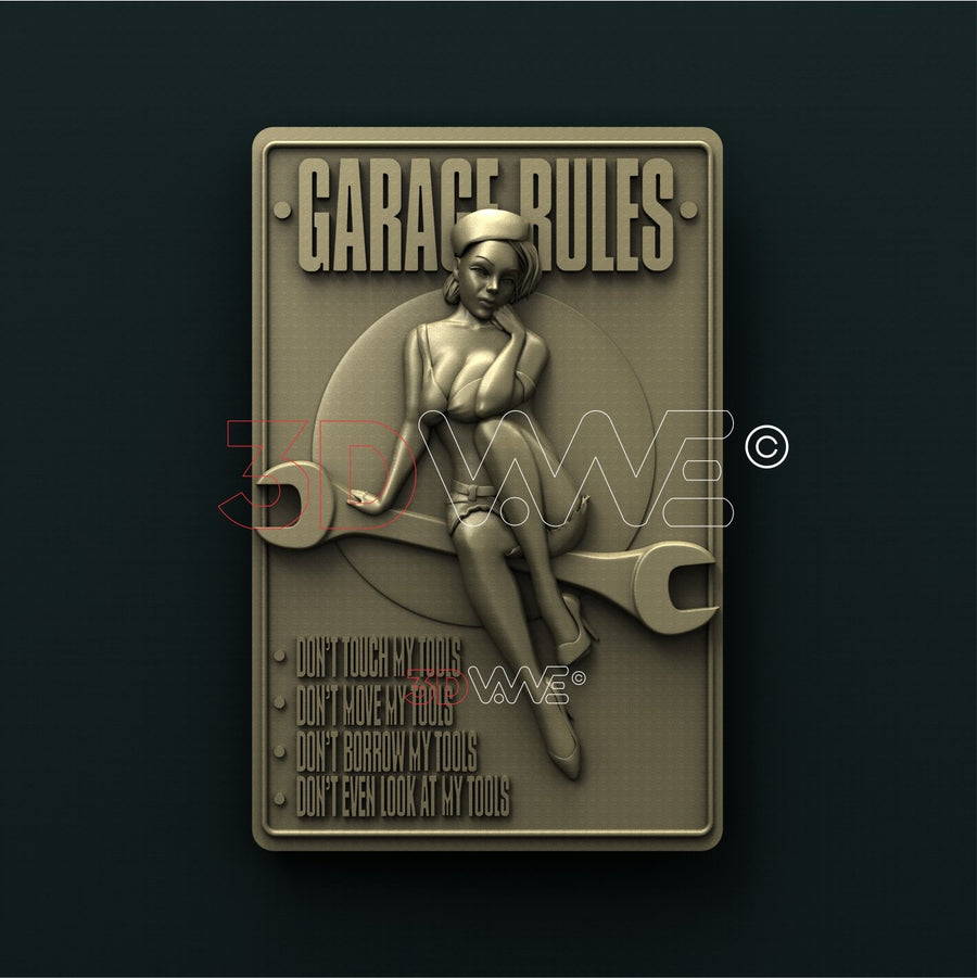 GARAGE RULES 3D STL 3DWave