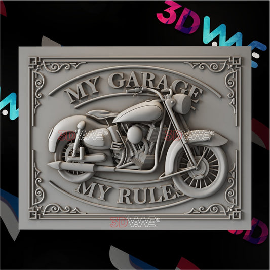 GARAGE SIGN 3d stl 3DWave.us