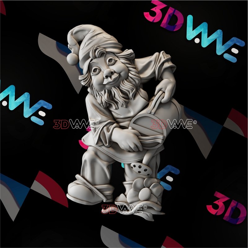 GARDEN GNOME 3d stl 3DWave.us