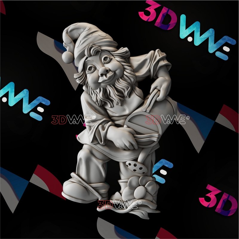 GARDEN GNOME 3d stl 3DWave.us