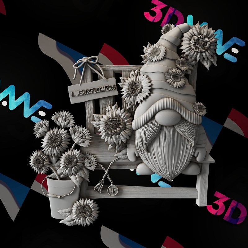 Garden Gnome 3d stl - 3DWave.us