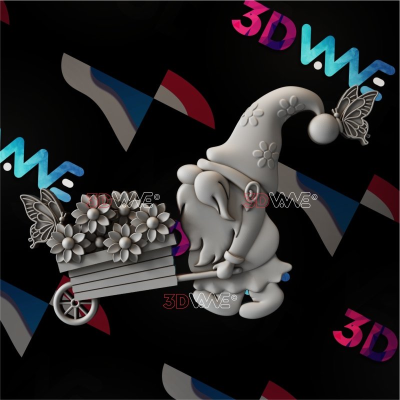 GARDEN GNOME 3d stl 3DWave.us