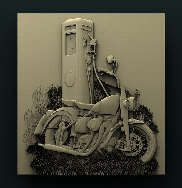 GAS STATION 3D STL 3DWave