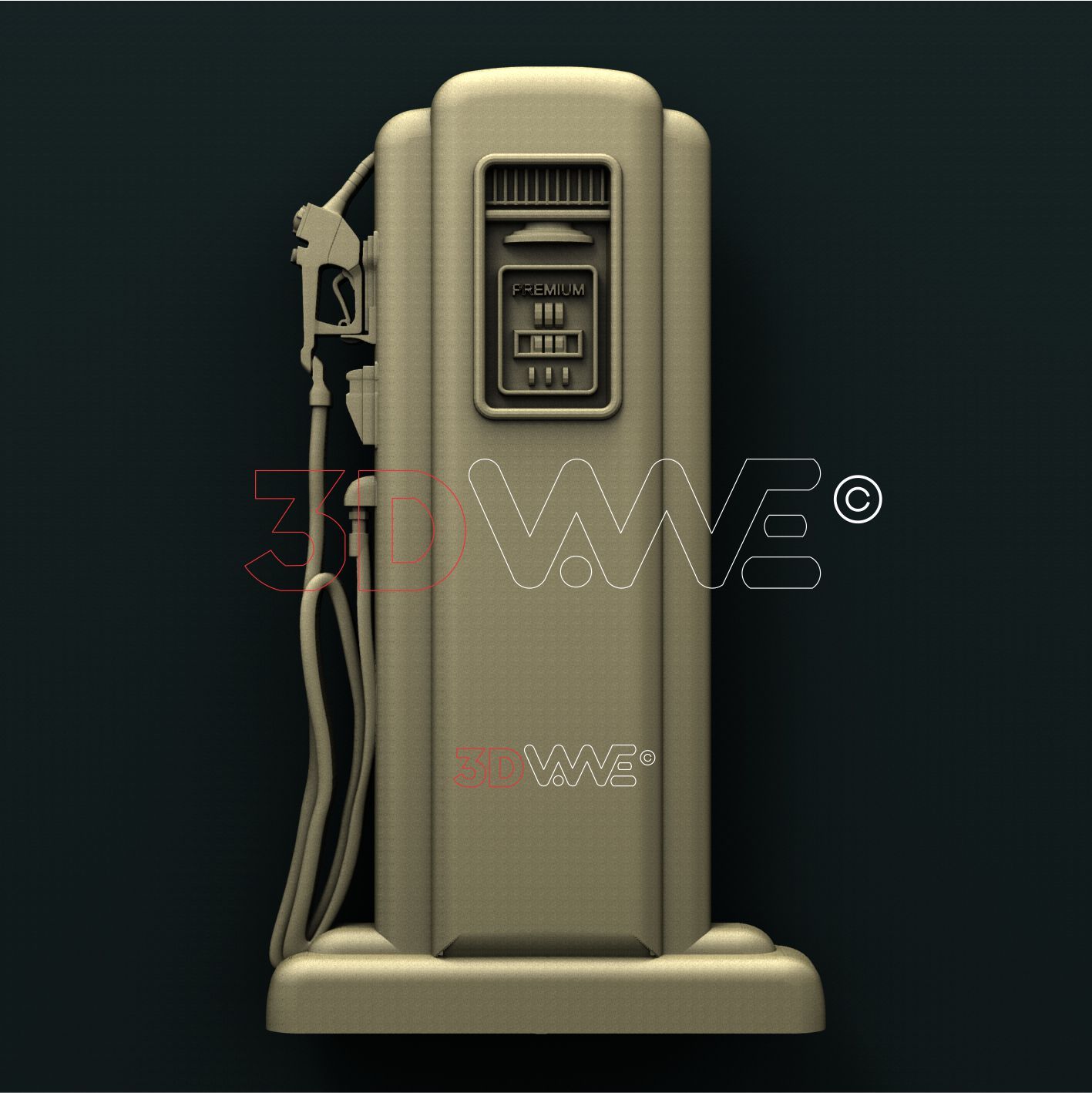 GAS STATION 3D STL 3DWave