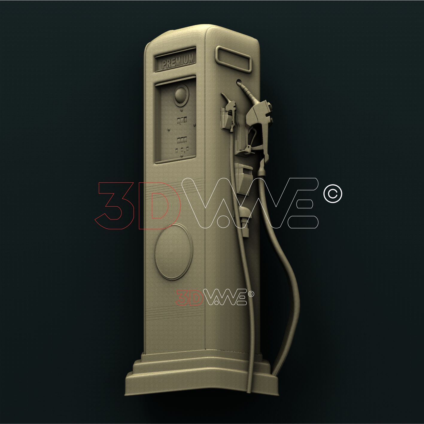 GAS STATION 3D STL 3DWave