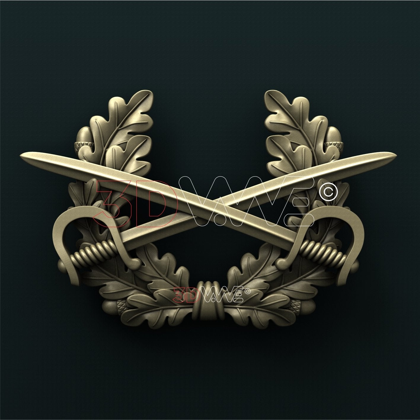 GERMAN ARMY WINGS 3D STL 3DWave