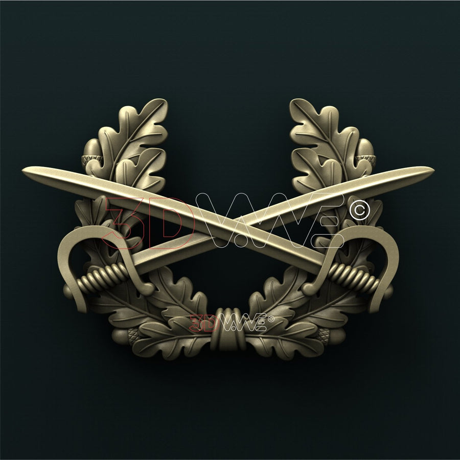 GERMAN ARMY WINGS 3D STL 3DWave