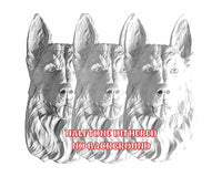 Thumbnail for German shepherd 3d illusion & laser-ready file 3DWave.us