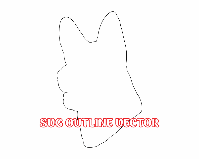 GERMAN SHEPHERD 3d illusion & laser-ready files 3DWave.us