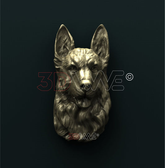 GERMAN SHEPHERD 3D STL 3DWave