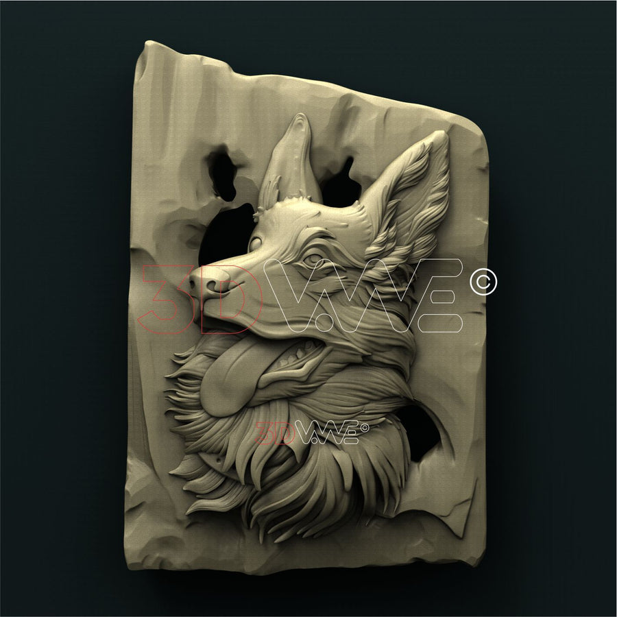 GERMAN SHEPHERD 3D STL 3DWave