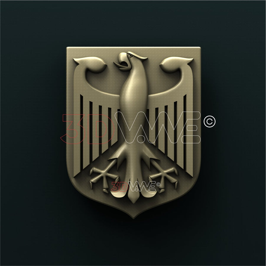 GERMANY COAT OF ARMS 3D STL 3DWave