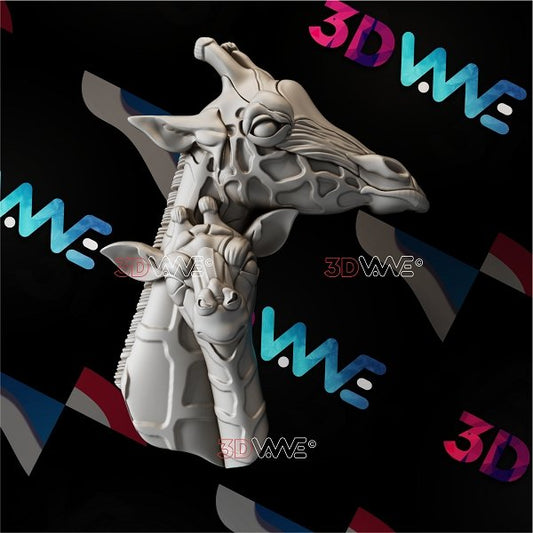 GIRAFFES 3d stl 3DWave.us