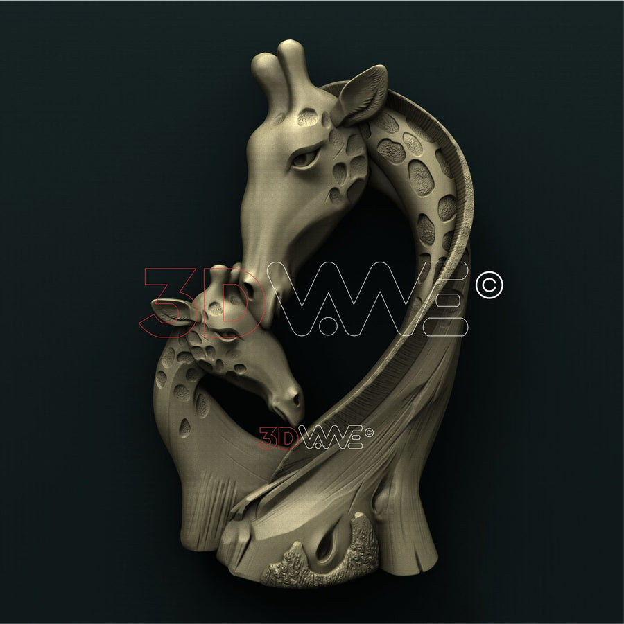 GIRAFFES 3D STL 3DWave