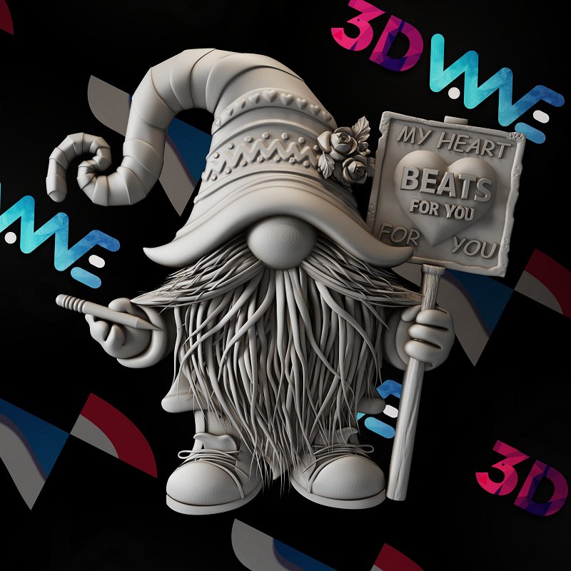 Gnome 3d stl - 3DWave.us