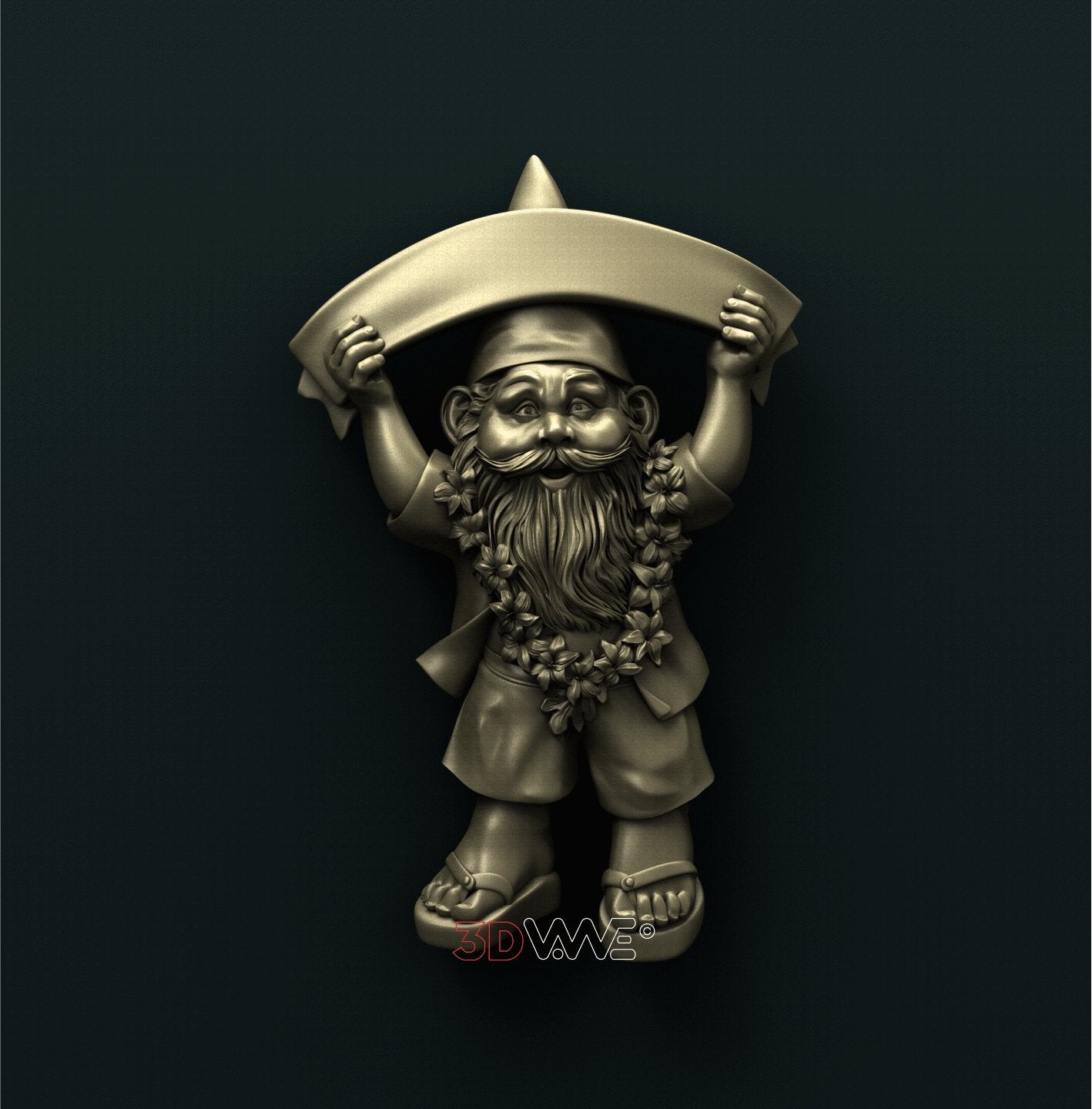 GNOME WELCOME SIGN 3D STL 3DWave