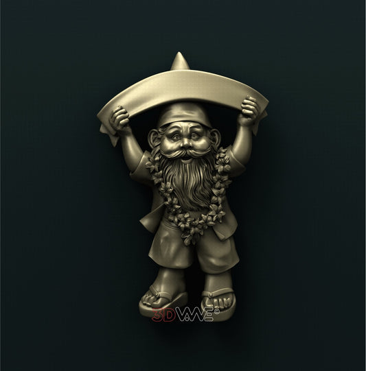 GNOME WELCOME SIGN 3D STL 3DWave