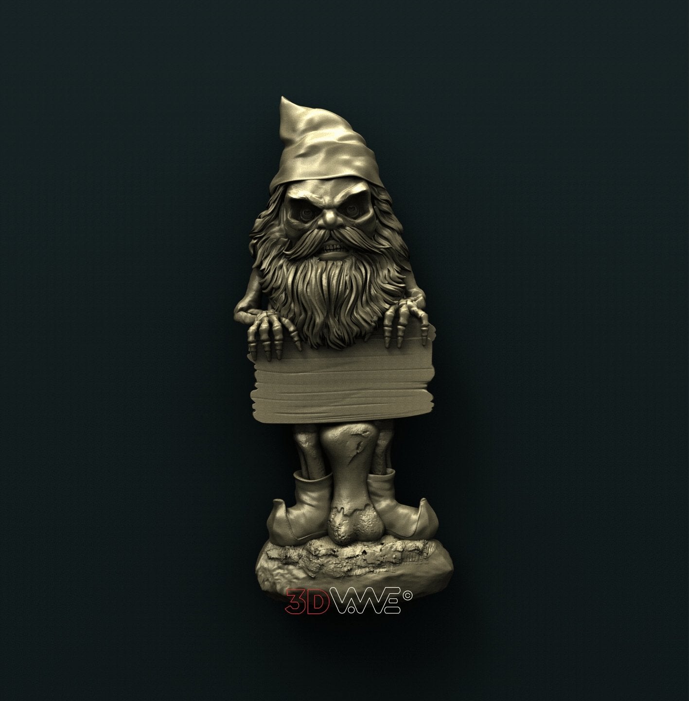 GNOME WELCOME SIGN 3D STL 3DWave