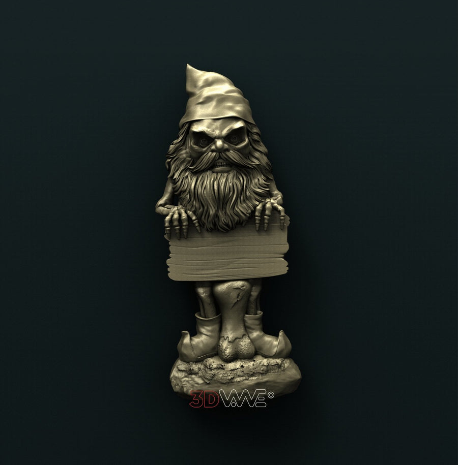 GNOME WELCOME SIGN 3D STL 3DWave