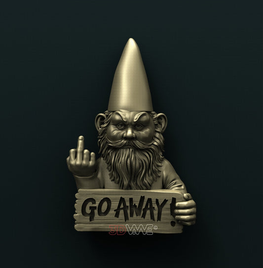 GNOME WELCOME SIGN 3D STL 3DWave