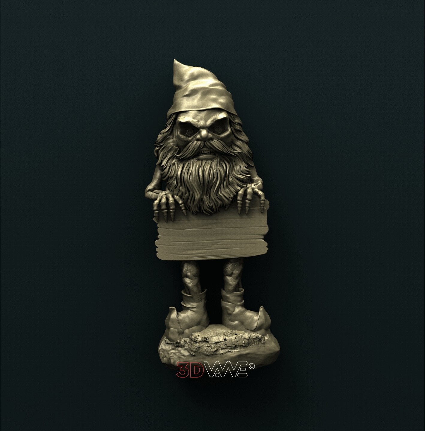 GNOME WELCOME SIGN 3D STL 3DWave