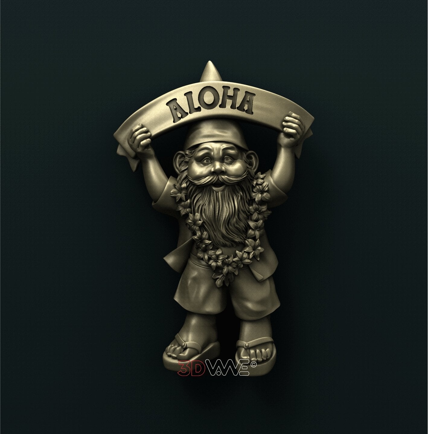 GNOME WELCOME SIGN 3D STL 3DWave