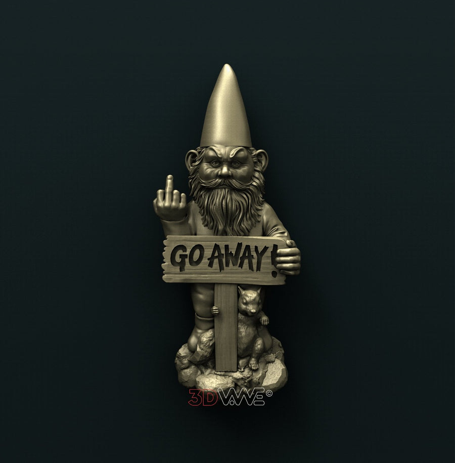 GNOME WELCOME SIGN 3D STL 3DWave