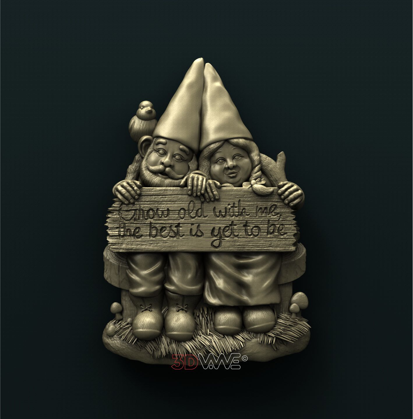 GNOMES TOGETHER 3D STL 3DWave