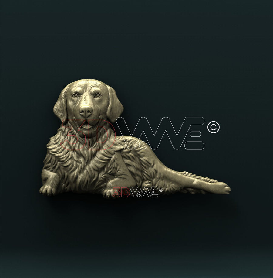 GOLDEN RETRIEVER 3D STL 3DWave