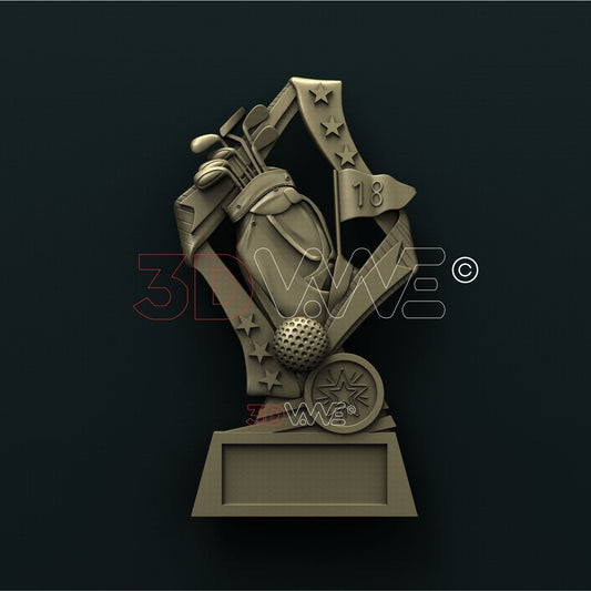 GOLF AWARD 3D STL 3DWave