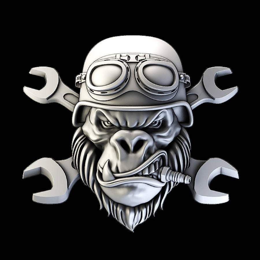 Gorilla Biker 2 3d stl Robert