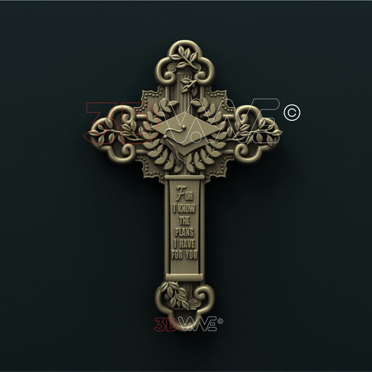 GRADUATION CROSS 3d stl 3DWave