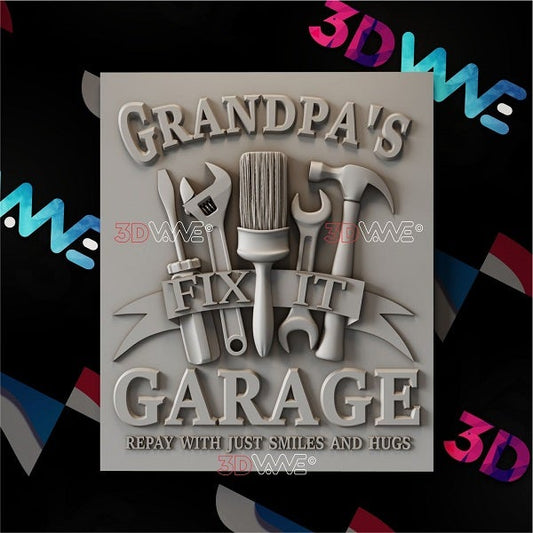 GRANDPA'S GARAGE 3d stl 3DWave.us
