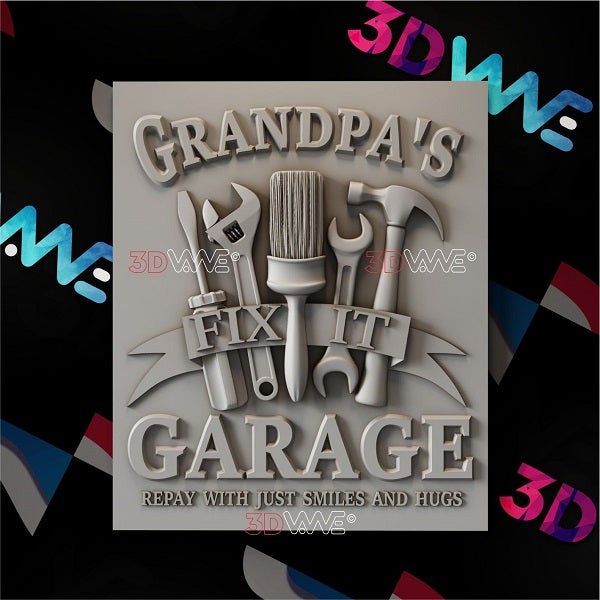 GRANDPA'S GARAGE 3d stl 3DWave.us