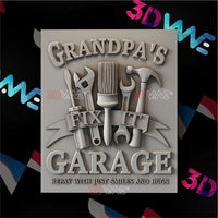 Thumbnail for GRANDPA'S GARAGE 3d stl 3DWave.us