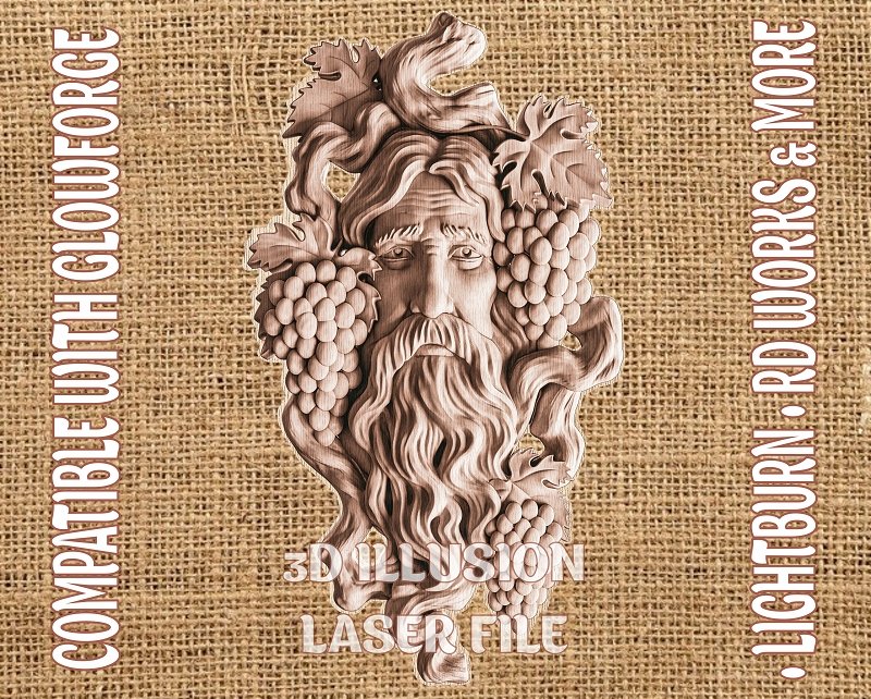 GREENMAN 3d illusion & laser-readu files 3DWave.us