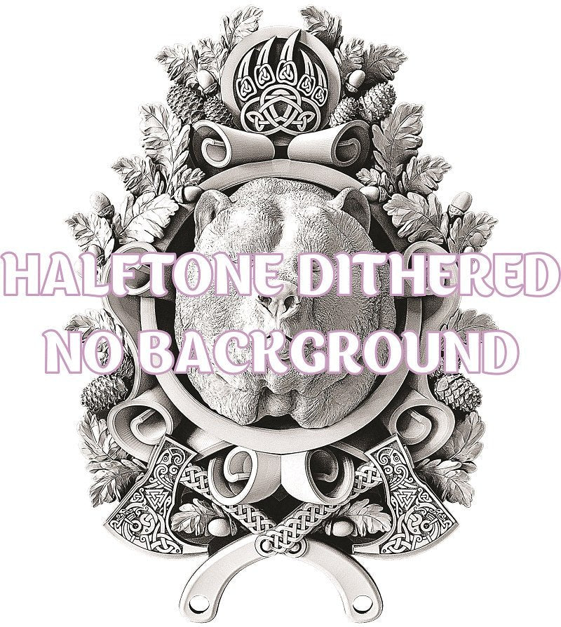 GRIZZLY 3d illusion & laser - ready file 3DWave.us