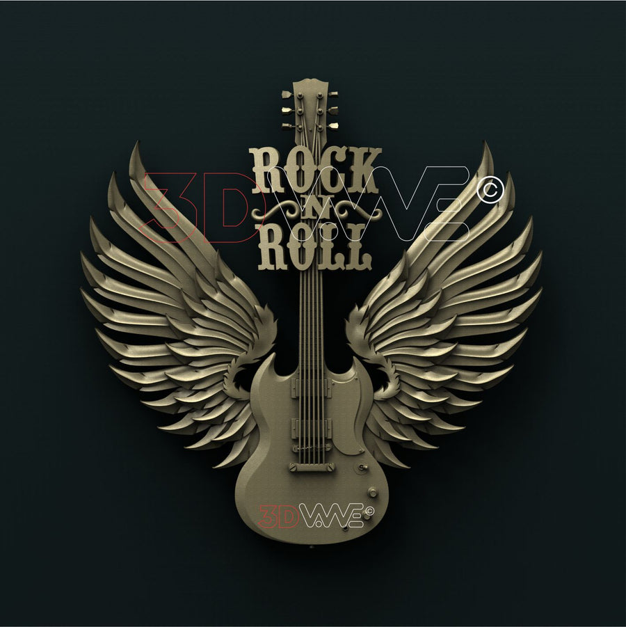 GUITAR 3D STL 3DWave