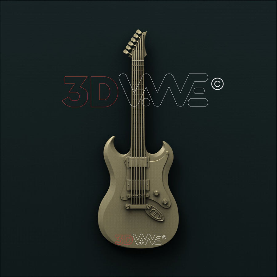 GUITAR 3D STL 3DWave
