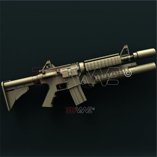 GUN 3D STL 3DWave