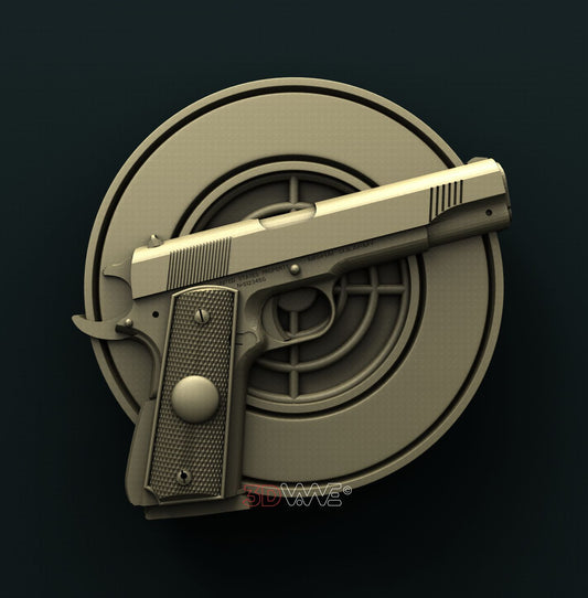 GUN SIGN 3D STL 3DWave