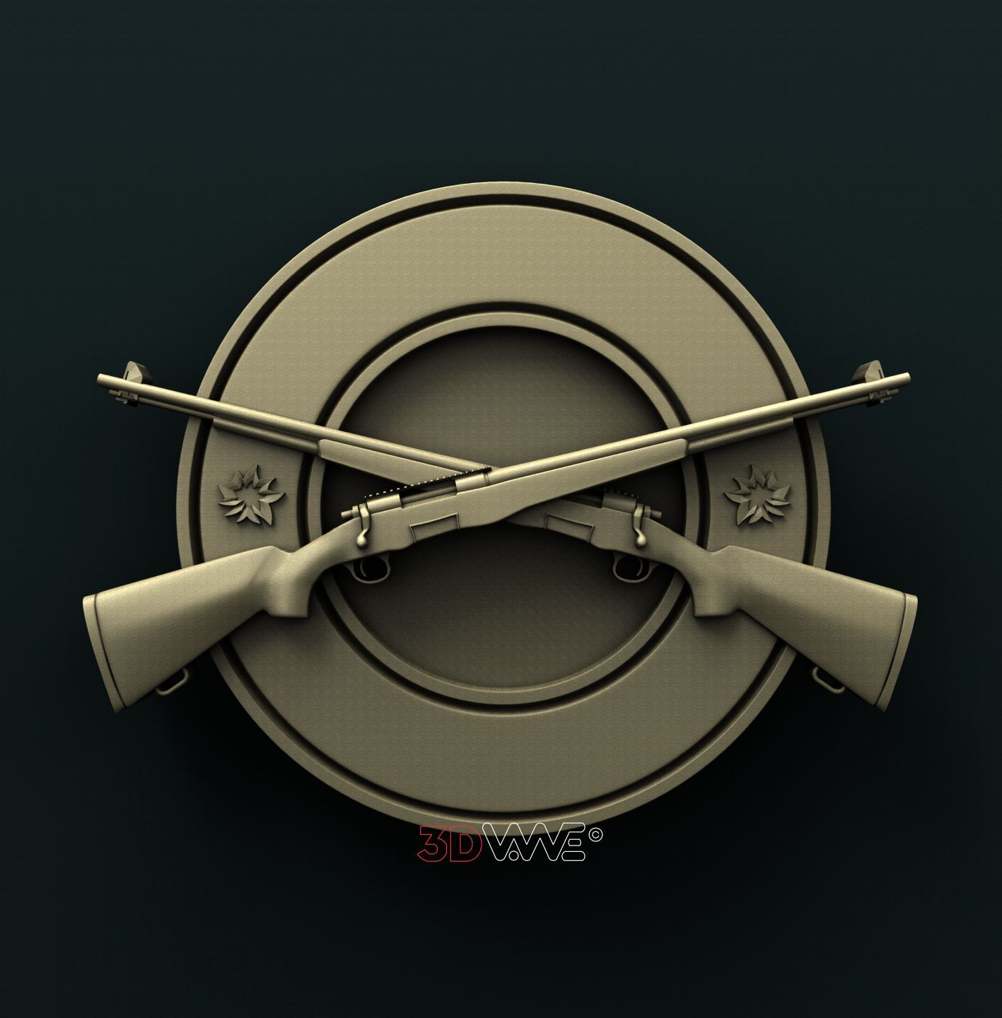 GUN SIGN 3D STL 3DWave