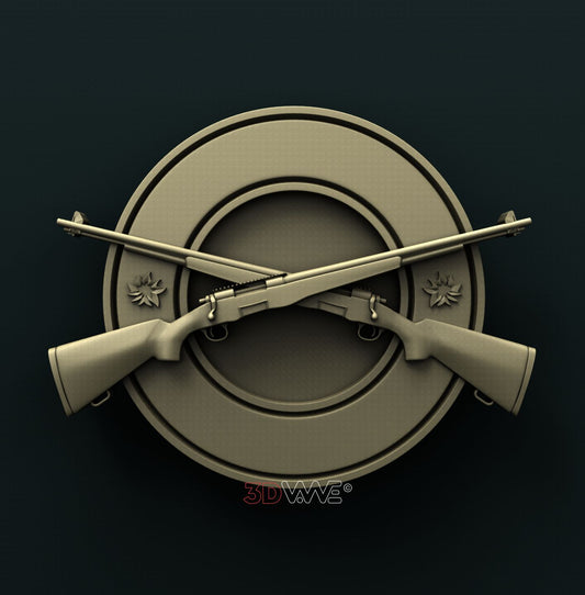 GUN SIGN 3D STL 3DWave