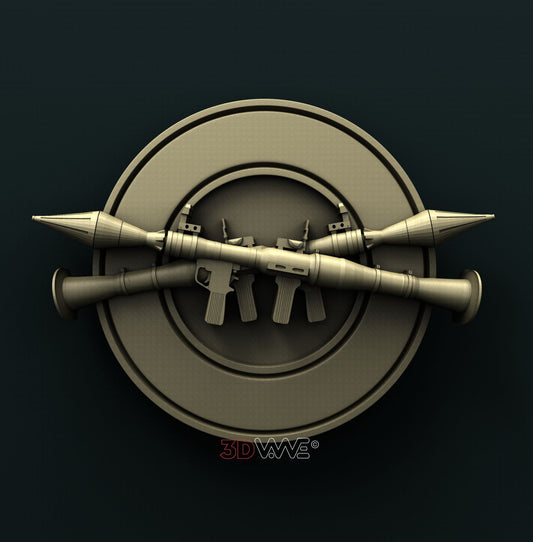 GUN SIGN 3D STL 3DWave