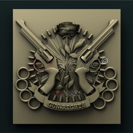 GUNS AND ROSES 3D STL 3DWave
