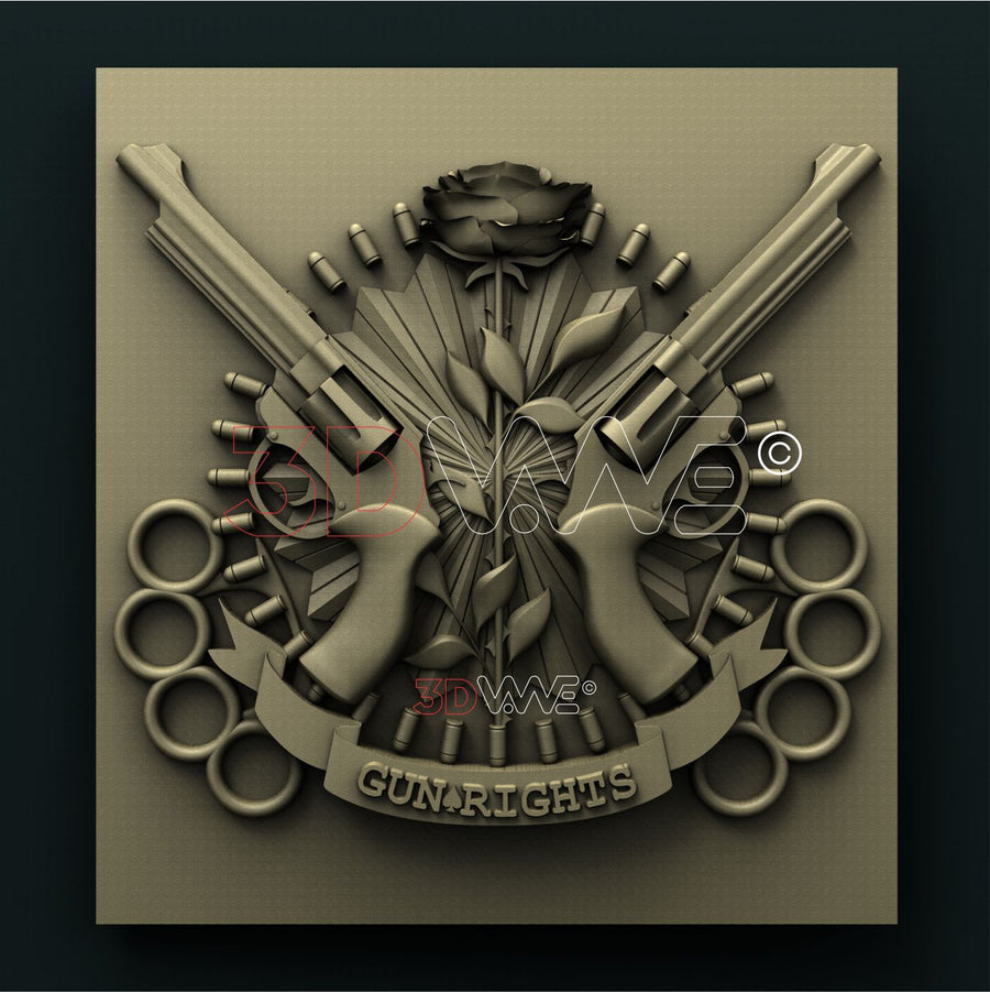 GUNS AND ROSES 3D STL 3DWave