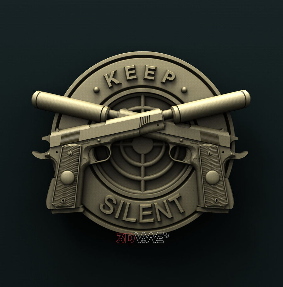 GUNS SIGN 3D STL 3DWave