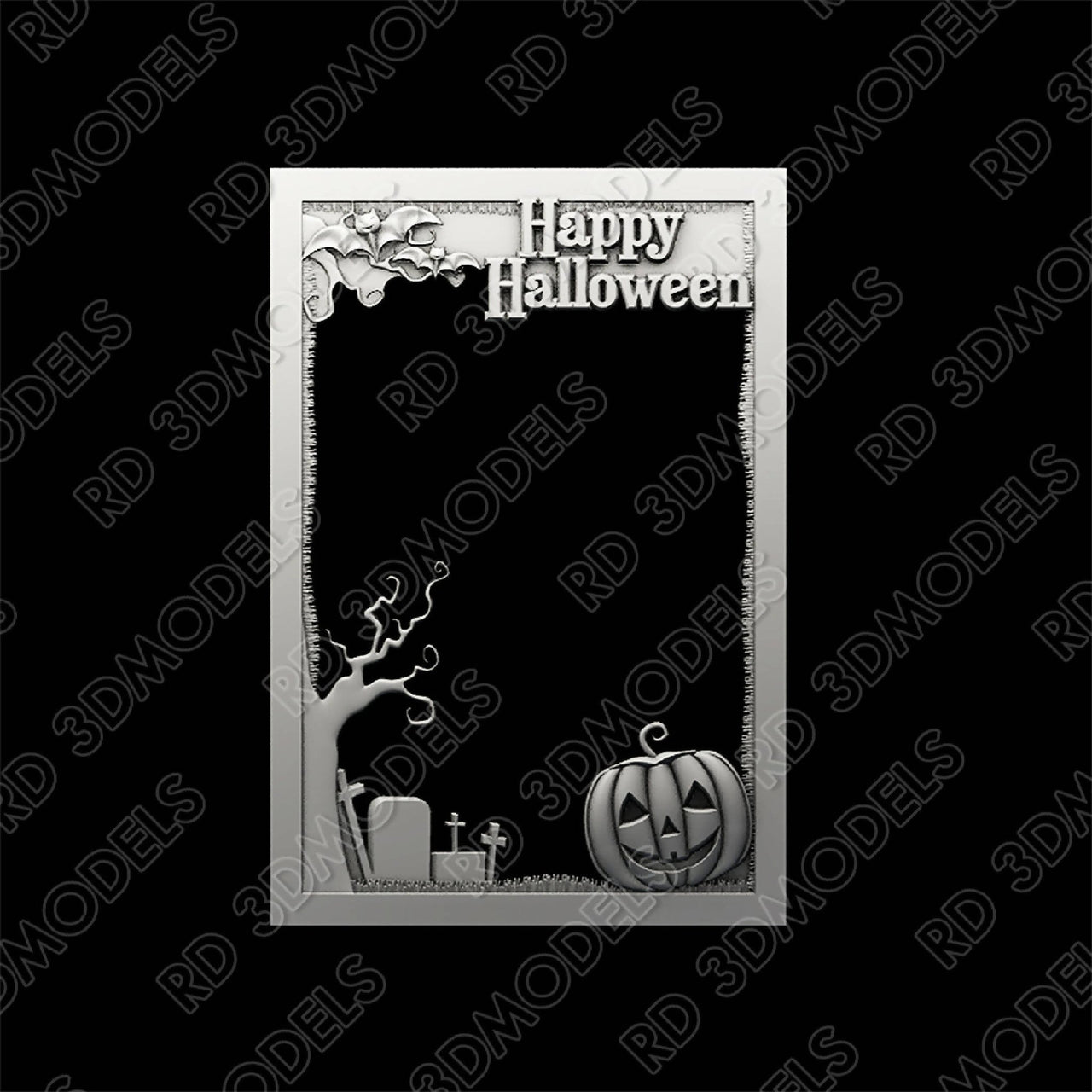 HALLOWEEN FRAME 2(without backing) 3d stl Robert