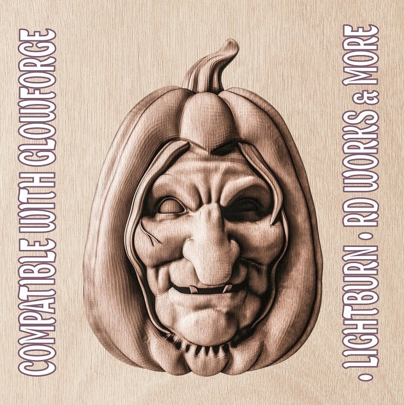 HALLOWEEN PUMPKIN 3d illusion & laser - ready file 3DWave.us