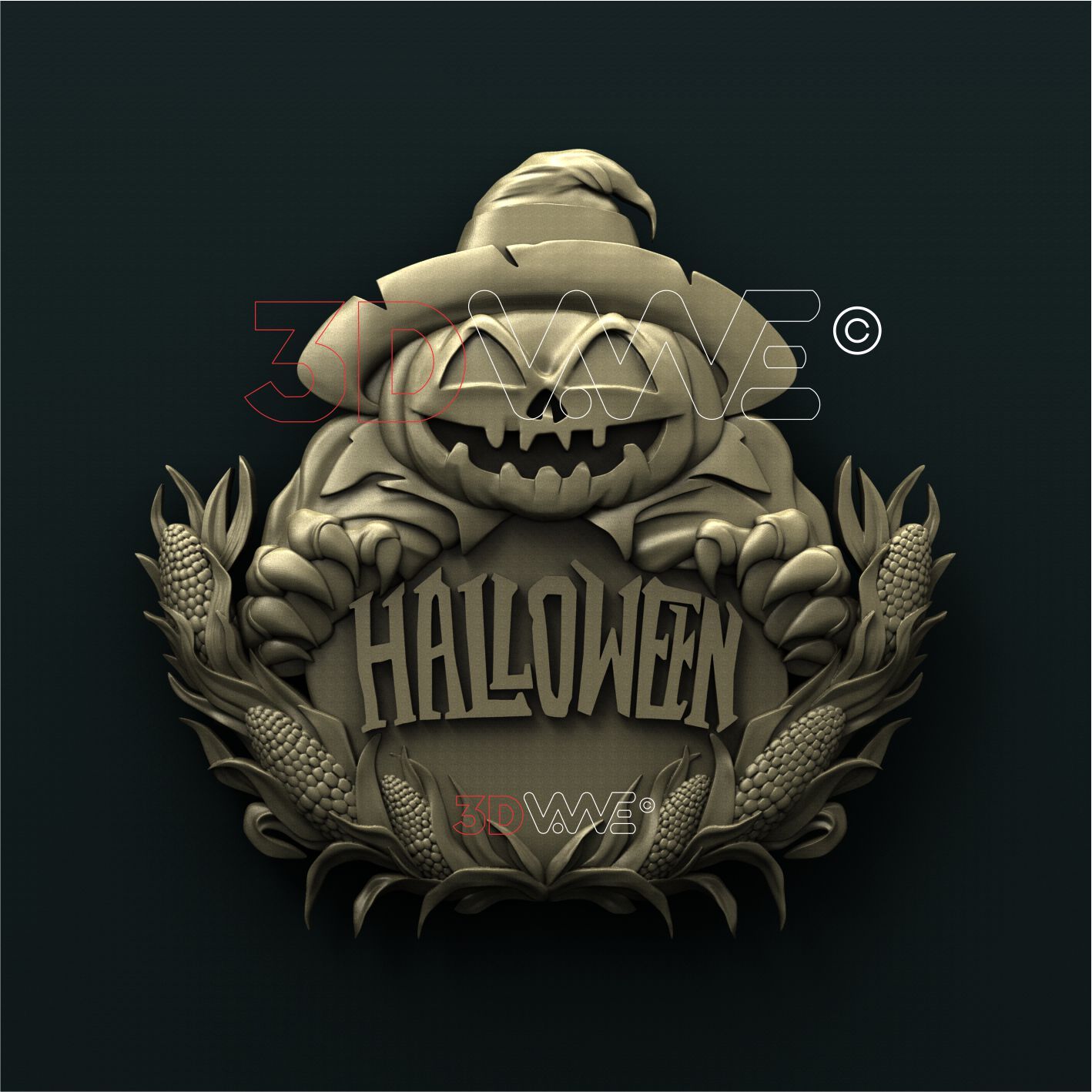 HALLOWEEN PUMPKIN 3d stl 3DWave